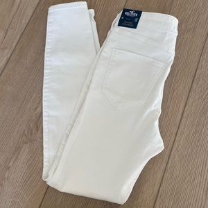 White High Rise Jean Legging / Jeggings - Hollister - Size 3S/ 26